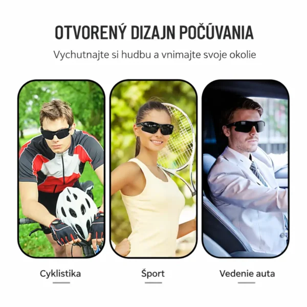 Bluetooth okuliare so stereo reproduktormi - A8 - Galéria 2
